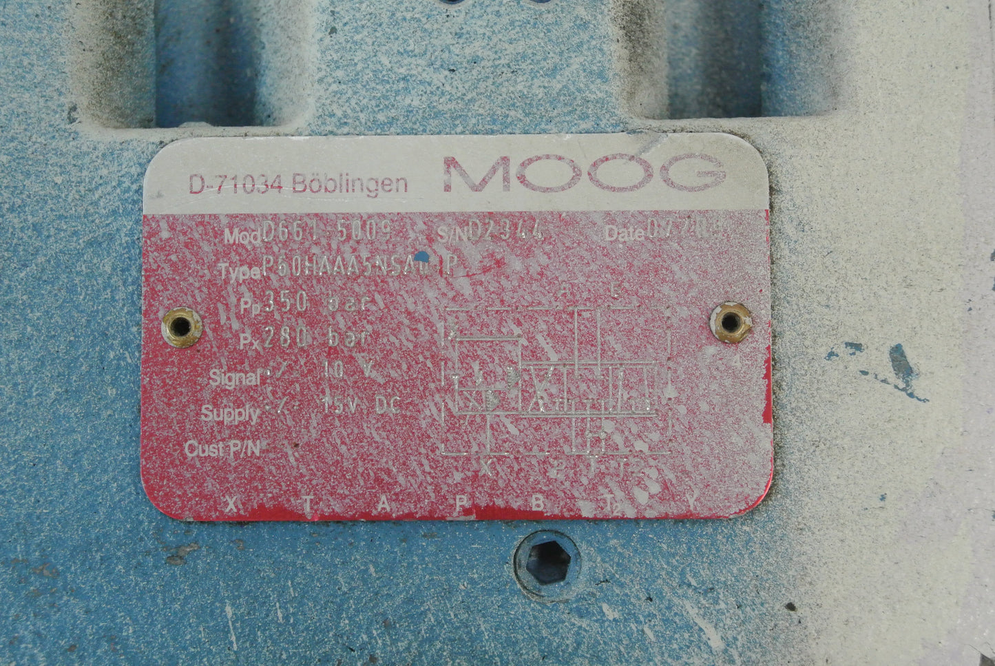 MOOG D661-5009 Hydraulic Servo Valve - we